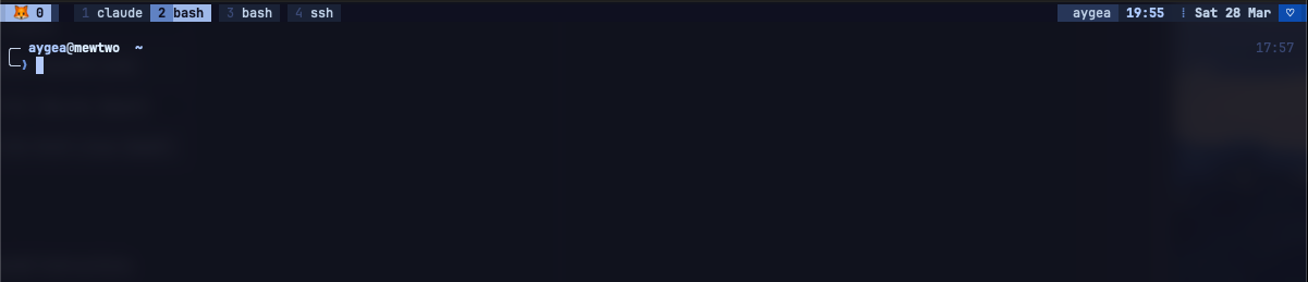AygeaNight tmux theme